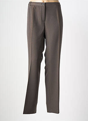Pantalon droit stretch taille normale marron DIANE LAURY femme