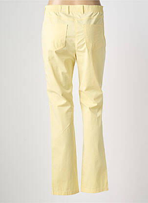 Pantalon droit stretch taille normale jaune TONI femme