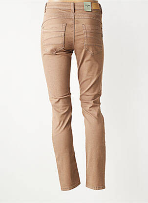 Jeans coupe slim stretch taille normale marron CREAM femme