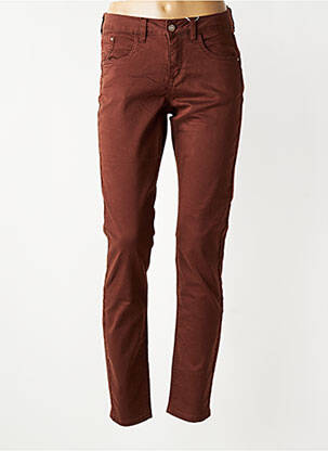 Jeans coupe slim stretch taille normale marron CREAM femme