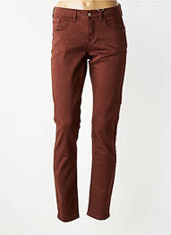 Jeans coupe slim stretch taille normale marron CREAM femme