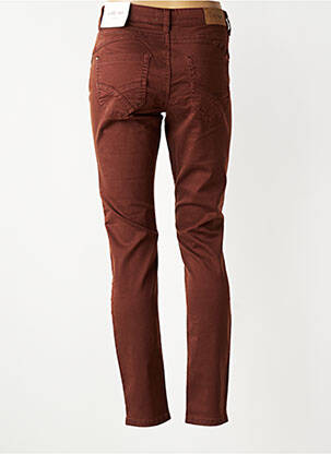 Jeans coupe slim stretch taille normale marron CREAM femme