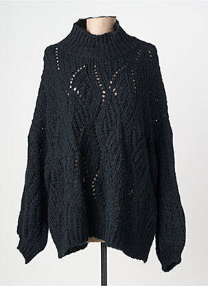 Pull coupe droite manches longues noir BANDITAS FROM MARSEILLE femme