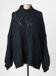Pull coupe droite manches longues noir BANDITAS FROM MARSEILLE femme