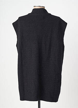 Pull coupe droite manches courtes noir CREAM femme