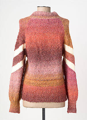 Pull tissage chiné manches longues rose MOLLY BRACKEN femme