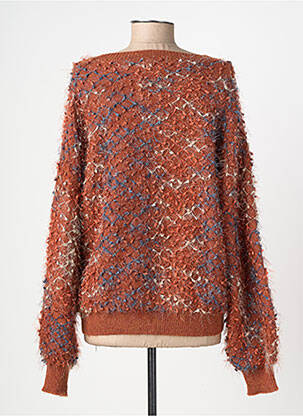 Pull coupe droite manches longues orange MOLLY BRACKEN femme