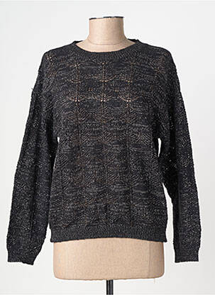 Pull coupe droite manches longues noir MOLLY BRACKEN femme