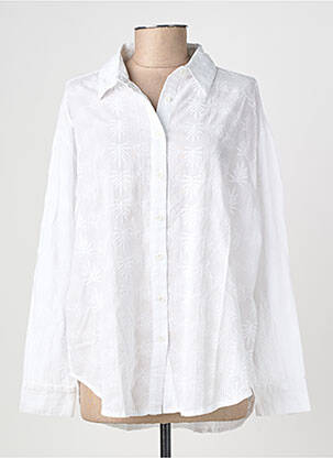 Chemisier imprimé fantaisie manches longues blanc MOLLY BRACKEN femme
