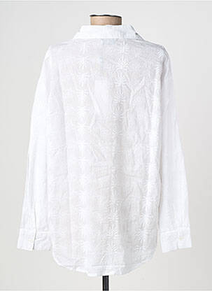 Chemisier imprimé fantaisie manches longues blanc MOLLY BRACKEN femme