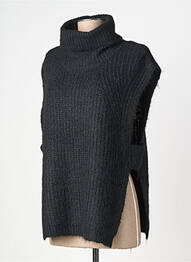 Pull coupe droite manches courtes noir MOLLY BRACKEN femme