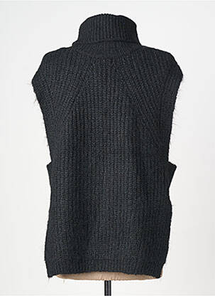 Pull coupe droite manches courtes noir MOLLY BRACKEN femme