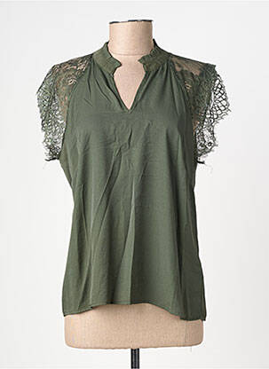 Top manches courtes manches courtes vert CREAM femme