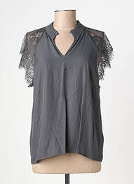 Top manches courtes manches courtes gris CREAM femme