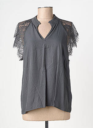 Top manches courtes manches courtes gris CREAM femme