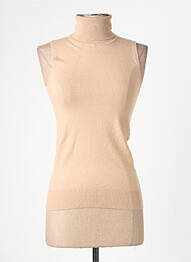 Débardeur coupe cintrée sans manche beige MOLLY BRACKEN femme