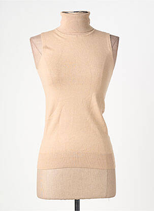 Débardeur coupe cintrée sans manche beige MOLLY BRACKEN femme