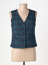 Gilet sans manche poches bleu MOLLY BRACKEN femme