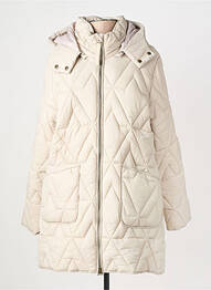 Doudoune manches longues a capuche beige CREAM femme