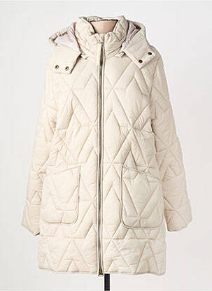 Doudoune manches longues a capuche beige CREAM femme