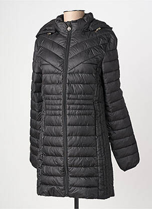 Doudoune poches a capuche noir JULIE GUERLANDE femme