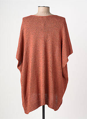 Gilet manches courtes resserrée sur le bas orange CREAM femme