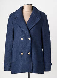 Manteau court poches sans capuche bleu C'EST BEAU LA VIE femme