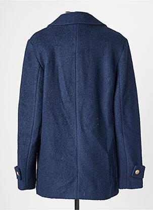 Manteau court poches sans capuche bleu C'EST BEAU LA VIE femme