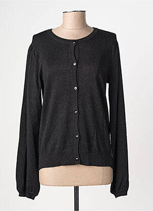 Gilet manches longues stretch noir CREAM femme
