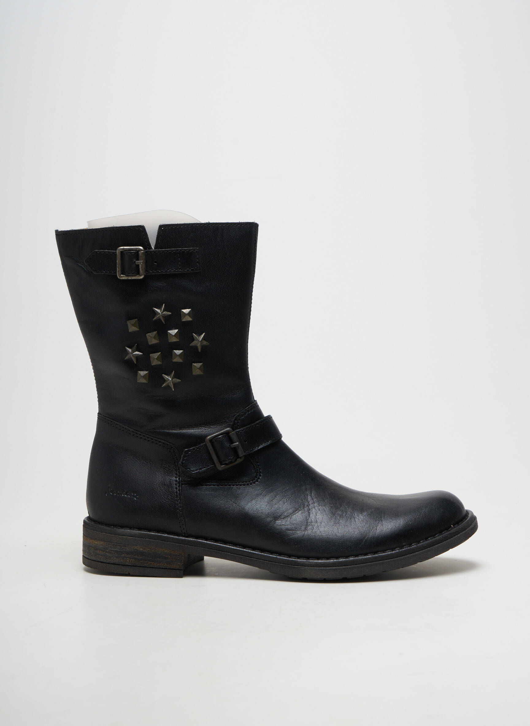 Bottines/boots matière lisse talon de 4 à 6cm noir RAMDAM femme