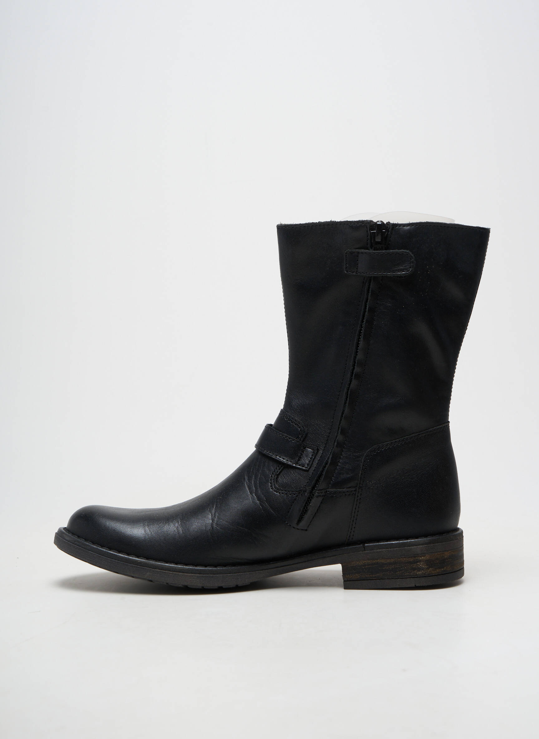 Bottines/boots matière lisse talon de 4 à 6cm noir RAMDAM femme