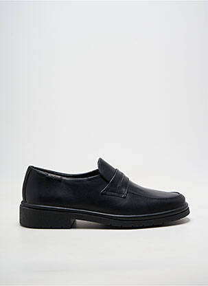 Mocassins matière lisse talon bas noir MEPHISTO homme