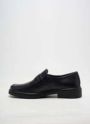 Mocassins matière lisse talon bas noir MEPHISTO homme