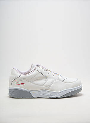 Baskets matière lisse blanc NOËL homme