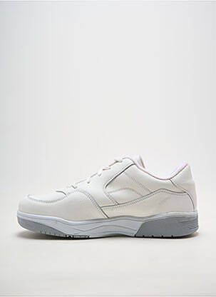 Baskets matière lisse blanc NOËL homme
