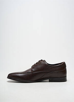 Derbies bout carré talon bas marron PRATIK homme