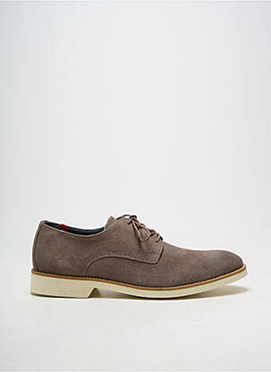 Derbies bout rond talon bas marron PRATIK homme