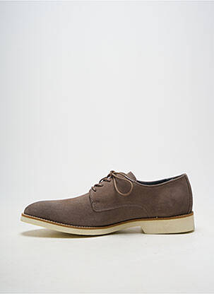 Derbies bout rond talon bas marron PRATIK homme