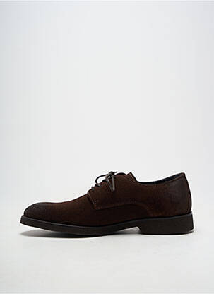 Derbies bout rond talon bas marron PRATIK homme
