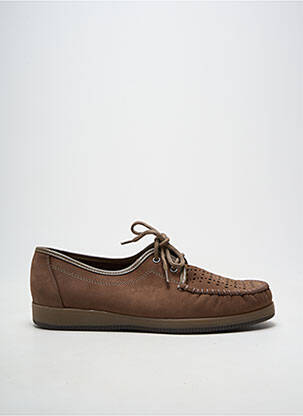 Chaussures bâteau bout rond bout rond marron LUXAT homme