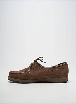 Chaussures bâteau bout rond bout rond marron LUXAT homme