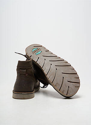 Bottines/boots matière lisse bout rond marron KICKERS homme