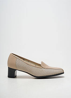 Escarpins matière lisse talon de 4 à 6cm beige MARCO femme