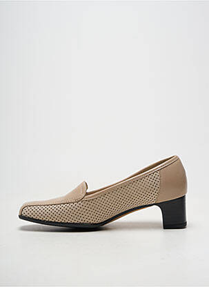 Escarpins matière lisse talon de 4 à 6cm beige MARCO femme