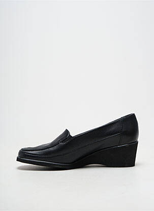 Mocassins matière lisse talon de 4 à 6cm noir MARCO femme