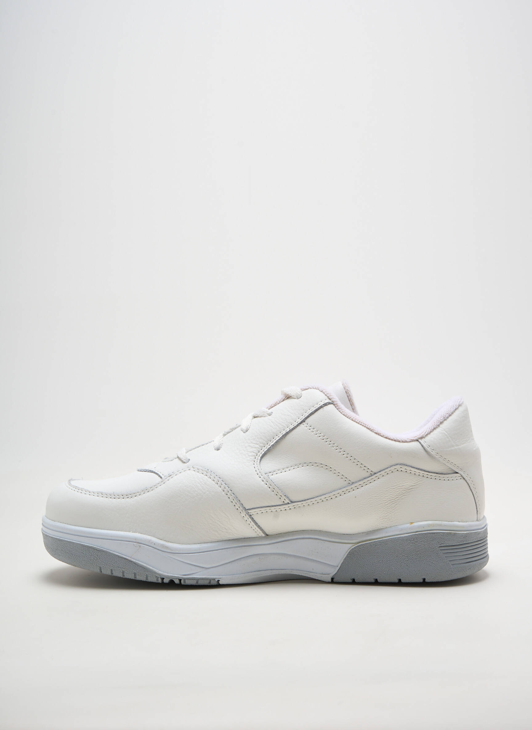 Baskets matière lisse blanc NOËL homme