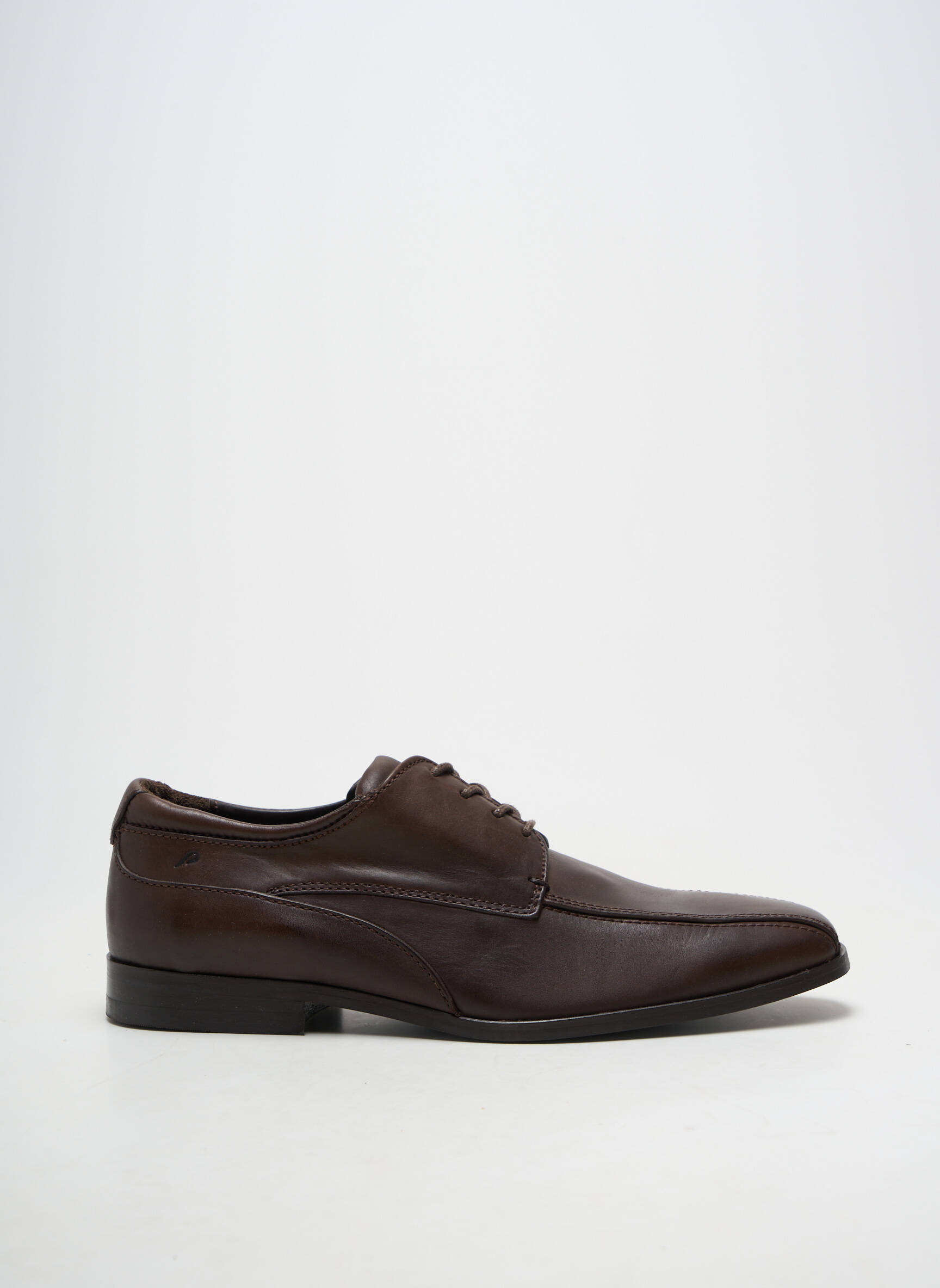 Derbies bout carré talon bas marron PRATIK homme