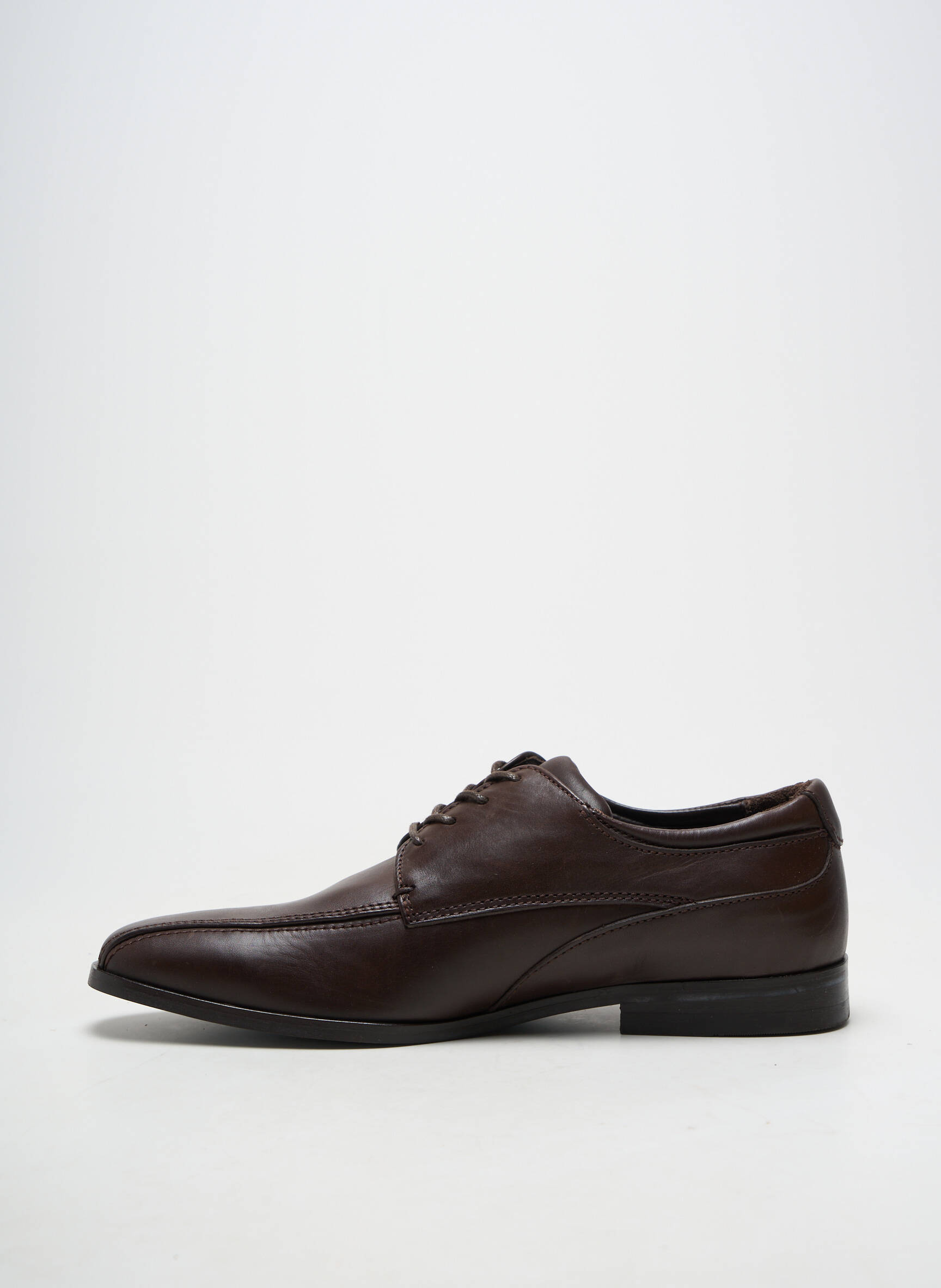Derbies bout carré talon bas marron PRATIK homme