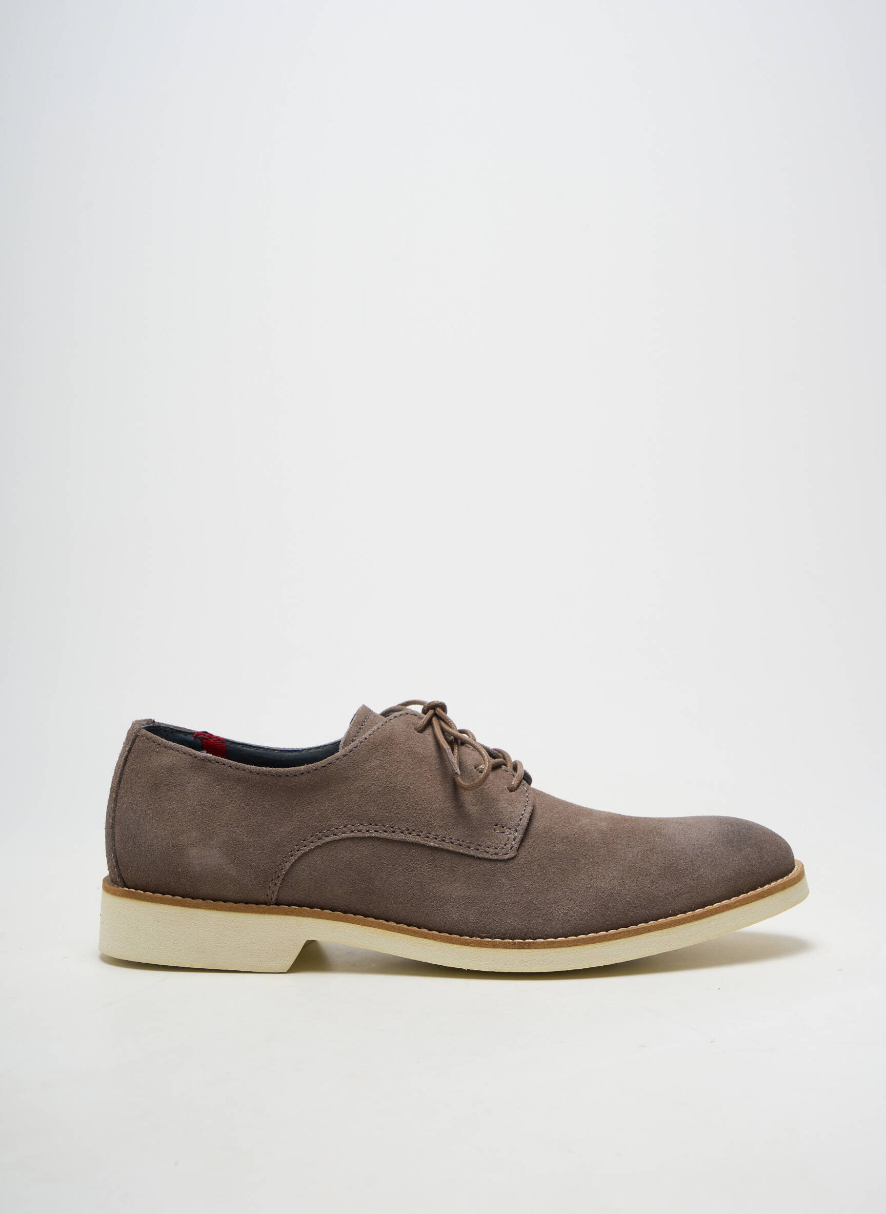 Derbies bout rond talon bas marron PRATIK homme