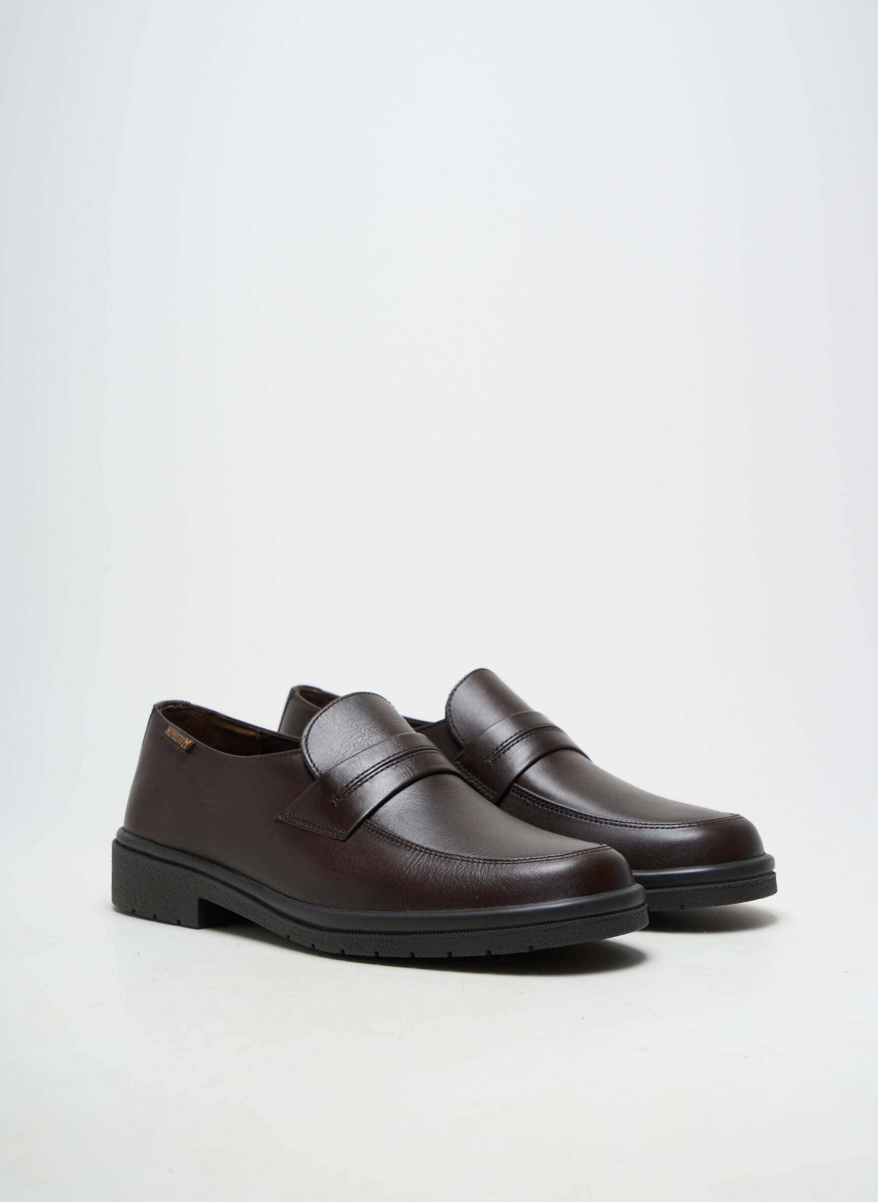 Mocassins matière lisse talon plat jusqu'à 3cm marron MEPHISTO femme